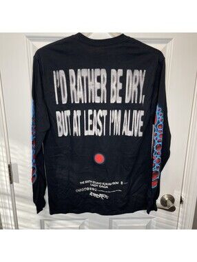 Lady Gaga Chromatica RAIN ON ME Black Long Sleeve Crew Neck Unisex M - 2020